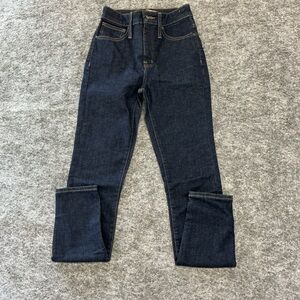 Madewell Dark Wash Curvy High Rise Skinny Jeans aaa